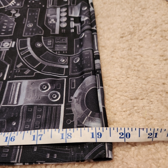 Dvstrial Dystopian Future Streetwear Cyberpunk Pencil Skater Skirt - Picture 7 of 10